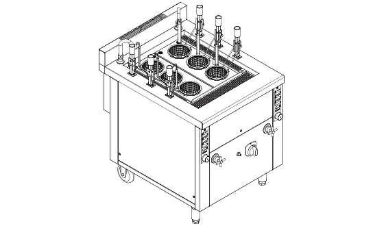 燃?xì)饬^自動(dòng)升降煮面機(jī)